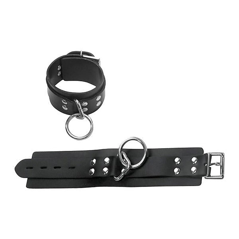 Locking Restraining Ankle Cuffs by Spartacus Enterprises - Cuffs and Restraints