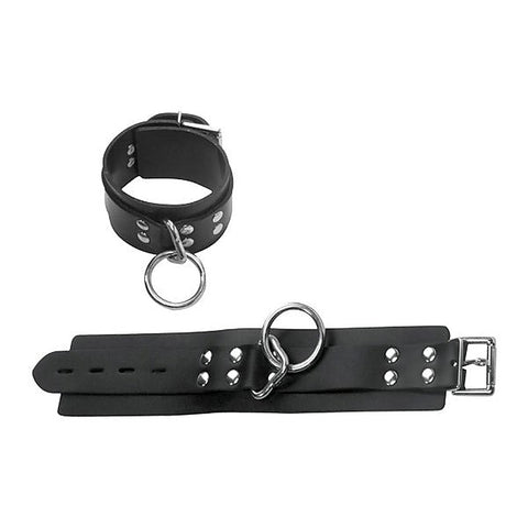Locking Restraining Ankle Cuffs by Spartacus Enterprises - Cuffs and Restraints