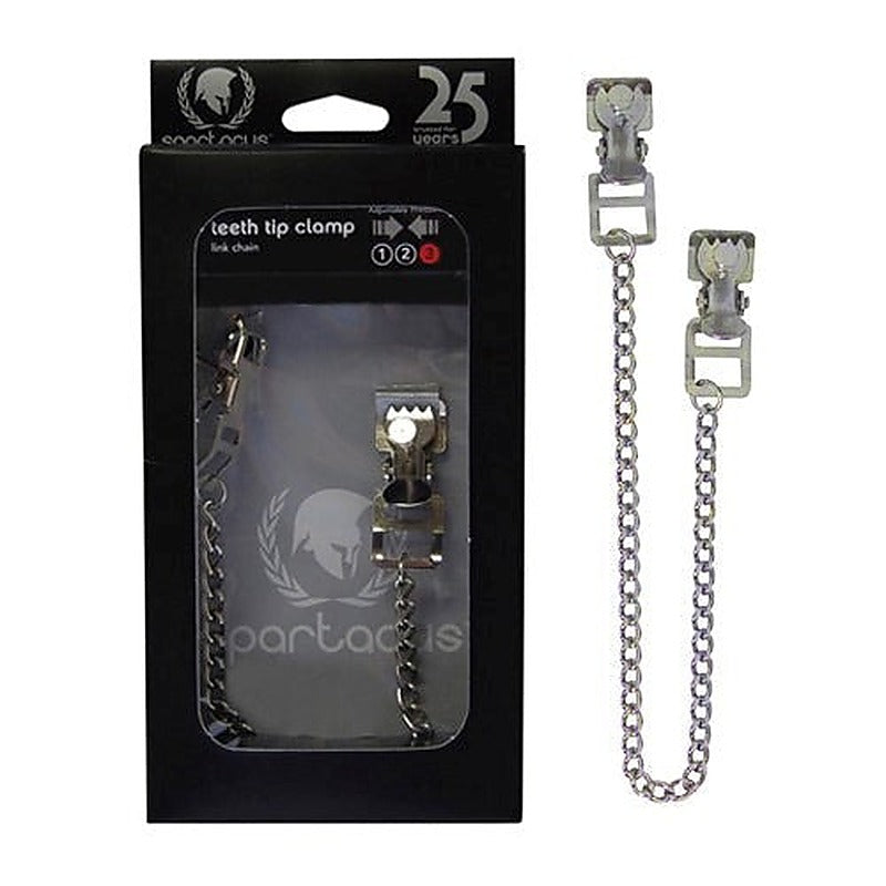 Toothy Metal Nipple Clamps by Spartacus Enterprises - Nipple and Clit Clamps
