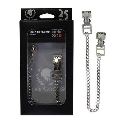 Toothy Metal Nipple Clamps by Spartacus Enterprises - Nipple and Clit Clamps
