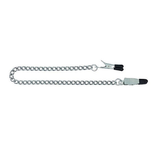 Spartacus' Pinchy Grip Nipple Clamps - Durable Chain for Prolonged Pleasure