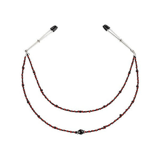 Spartacus' Double Strand Beaded Tit Clamps - Enhance Sensations