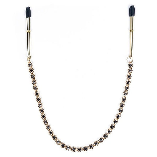 Spartacus' Luxurious Gold-Beaded Nipple Clamps