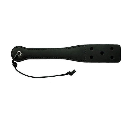 Premium 12-inch Black Latigo Leather Slapper - Paddles And Slappers