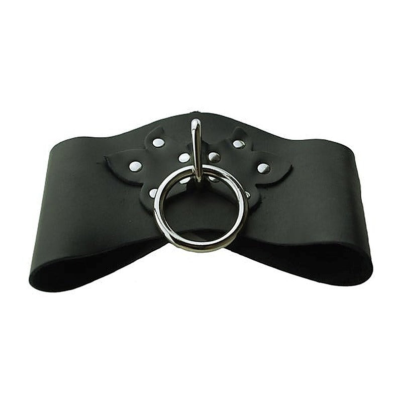 Leather Bondage Posture Collar by Spartacus - Collars and Leads