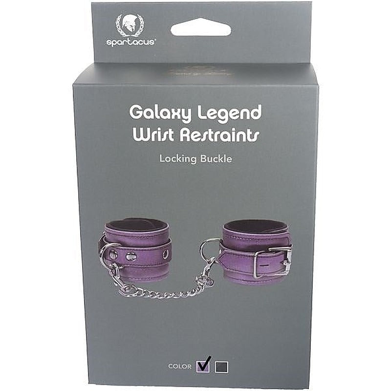 Galaxy Legend Velvety Leather Wrist Cuffs - Cuffs and Restraints