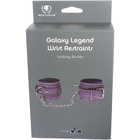 Galaxy Legend Velvety Leather Wrist Cuffs - Cuffs and Restraints