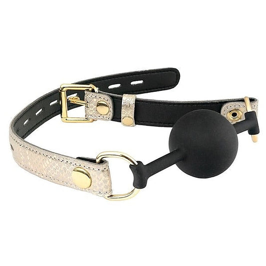 Smooth silicone ball gag delivers effective restraint with unparalleled comfort.