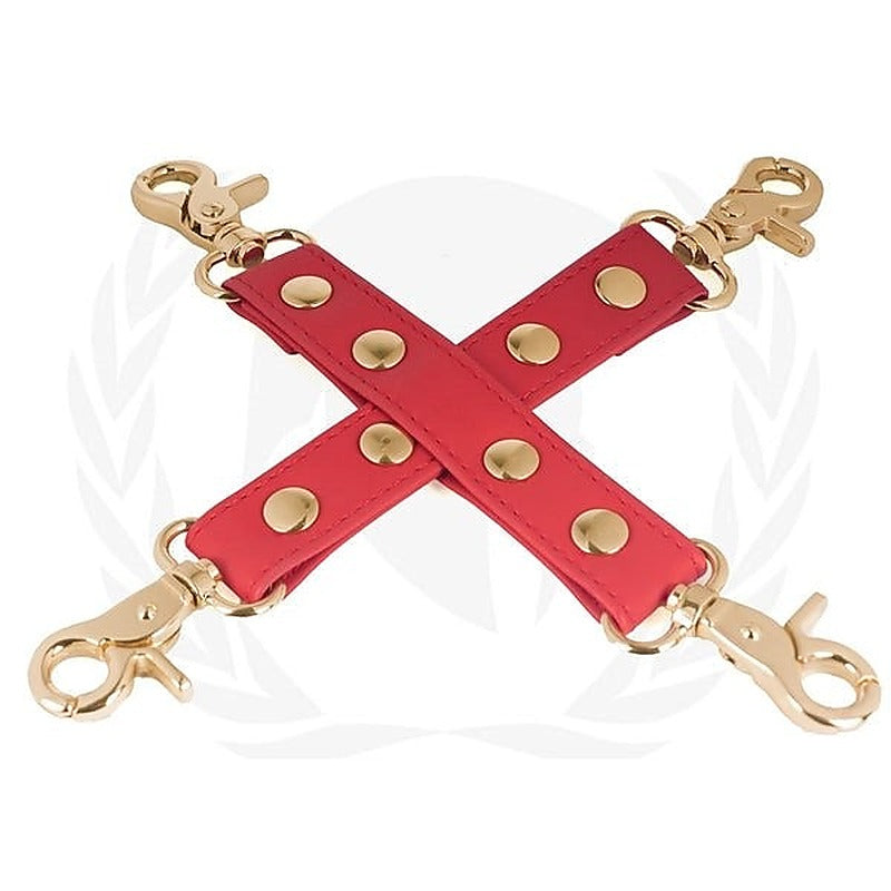 Spartacus Vegan Hog Tie - Vibrant Red BDSM Accessory - Cuffs and Restraints