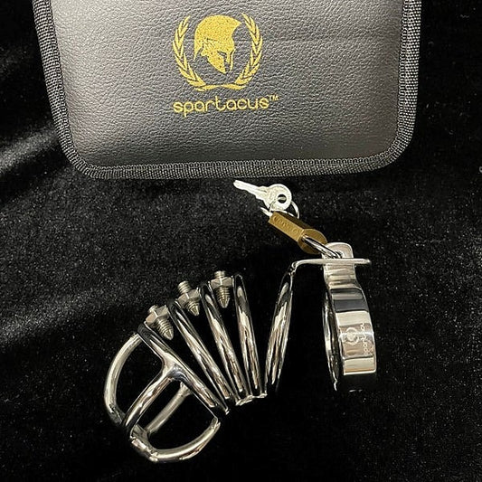 Spartacus Enterprises Stainless Steel Chastity Cage - Male Chastity