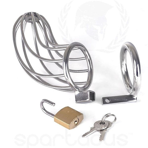Bird Cage Locking Male Chastity Device - Male Chastity