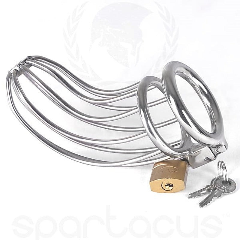 Bird Cage Locking Male Chastity Device - Male Chastity