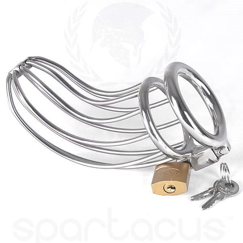 Bird Cage Locking Male Chastity Device - Male Chastity