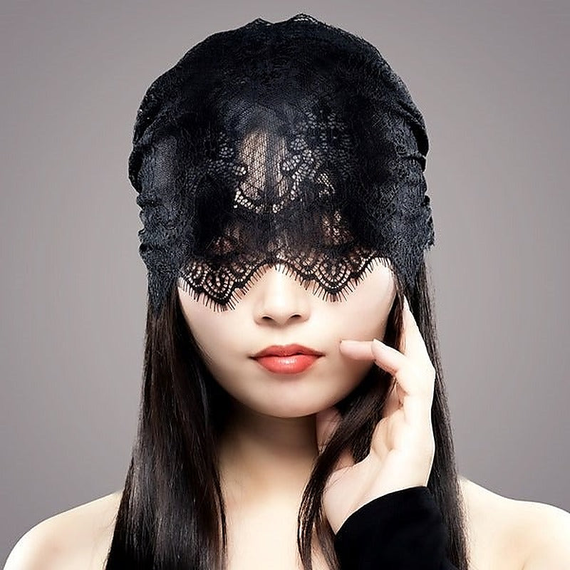 Luxury Lace Sensory Blindfold by Execute Lingerie - Masks And Blindfolds