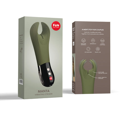 Fun Factory Manta Vibrating Male Stroker - Masturbators and Strokers