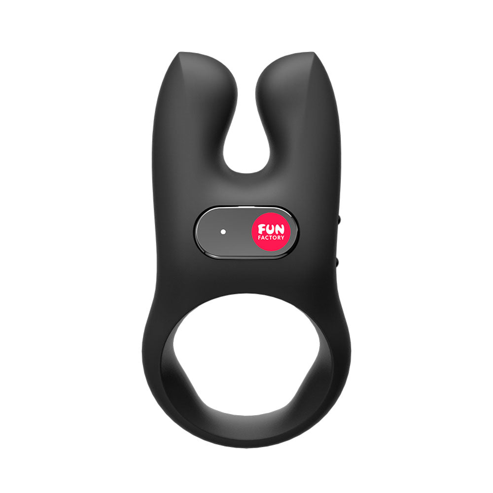 Fun Factory NOS USB Rechargeable Vibrating Cock Ring Black Vibrating Cock Rings