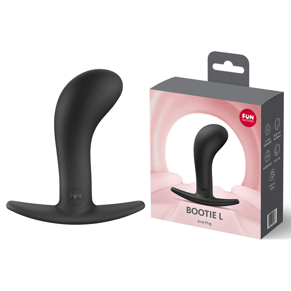 Fun Factory BOOTIE L 10.9 cm Large Anal Plug Black Butt Plugs