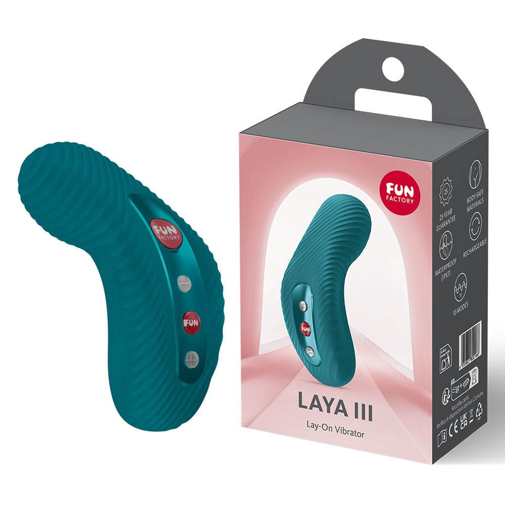 Fun Factory LAYA III Rechargeable Clitoral Stimulator - Clit Ticklers and Pulsators