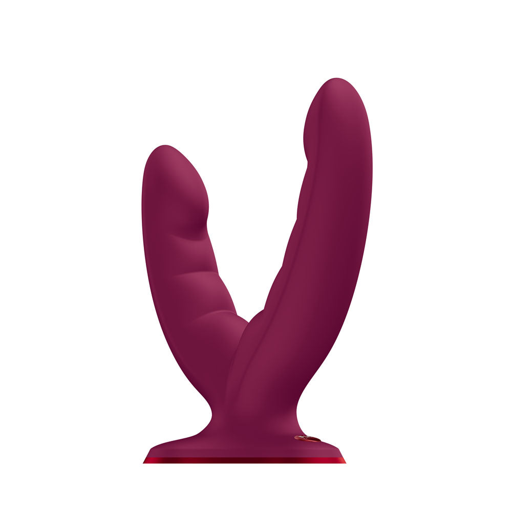 Fun Factory RYDE Silicone Double Ender Grinding Dildo Red Double Ender