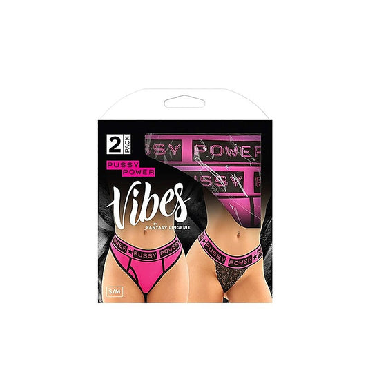 Vibes Pussy Power Brief & Thong - Bras and Bra Sets