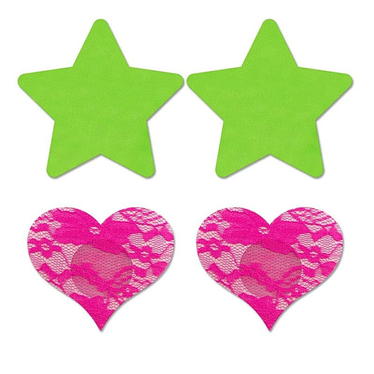 Glow Fashion Pasties Set - Solid