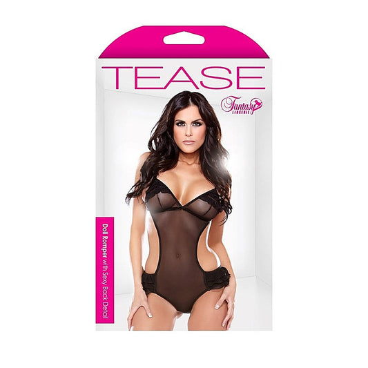 Tease Romper With Sexy Back Detail - Body Stockings