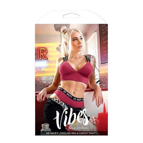 Vibes So Salty Longline Bra & Cheeky Panty - Bras and Bra Sets
