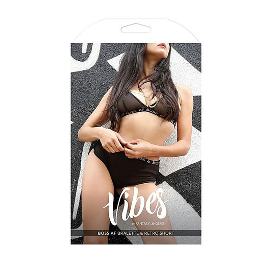 VIBES BOSS AF Bralette & Retro Short