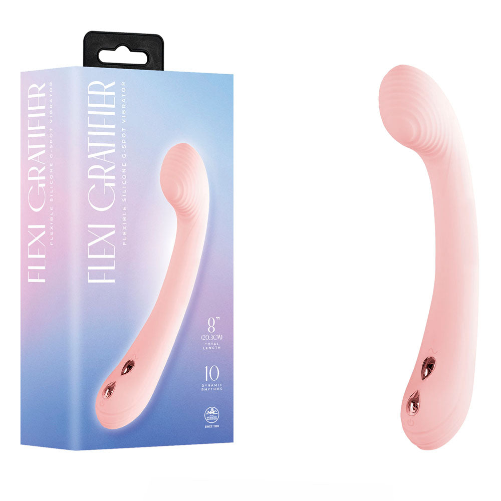 Nanma Flexi Gratifier Flexible Silicone G‑Spot Vibrator - G-Spot Vibrators