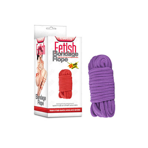Lovetoy Fetish Bondage Play Rope 10m - Cuffs And Restraints