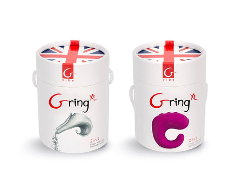 Gvibe Gring Remote Control Finger Vibrator XL Sweet Raspberry - Finger and Tongue Vibrators