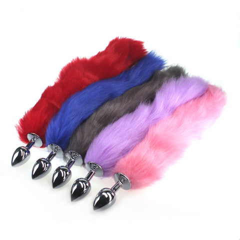 Elevate Your Intimate Moments - Faux Fox Tail Butt Plug - Butt Plugs