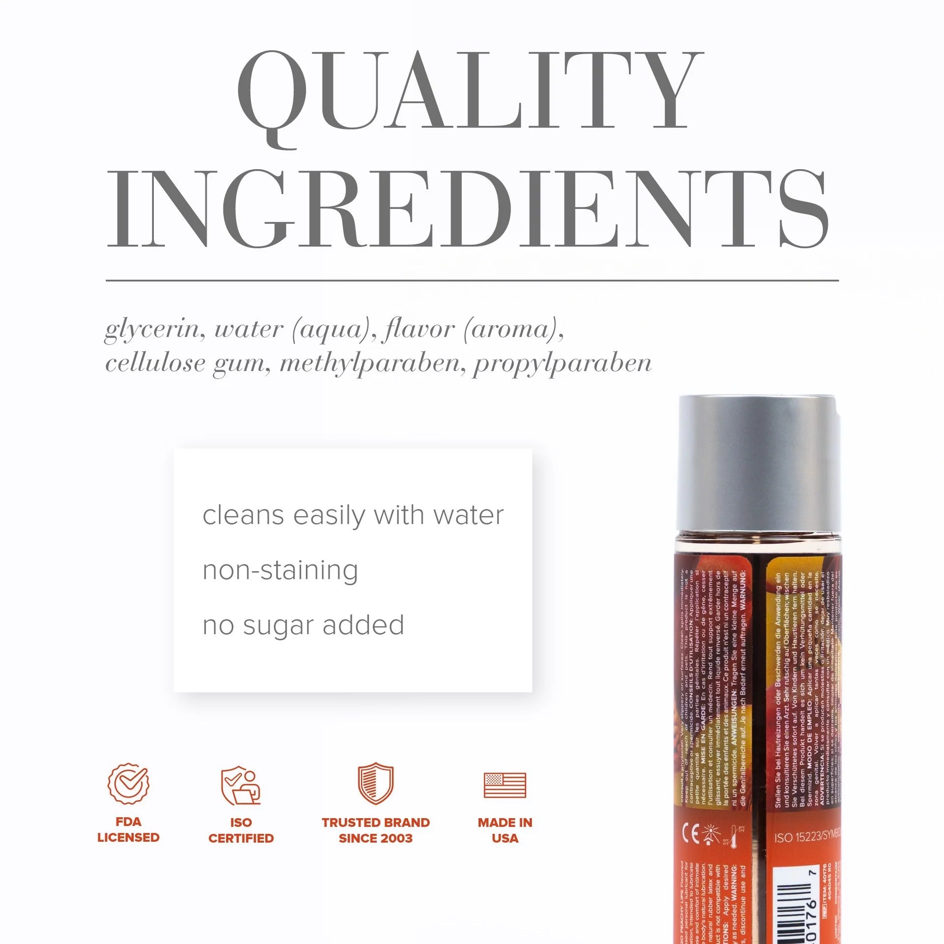 System Jo Peaches and Cream H20 Peachy Lips 120ml Plus FREE H2O Vanilla Cream Lubricant 30ml Lubricants and Lotions