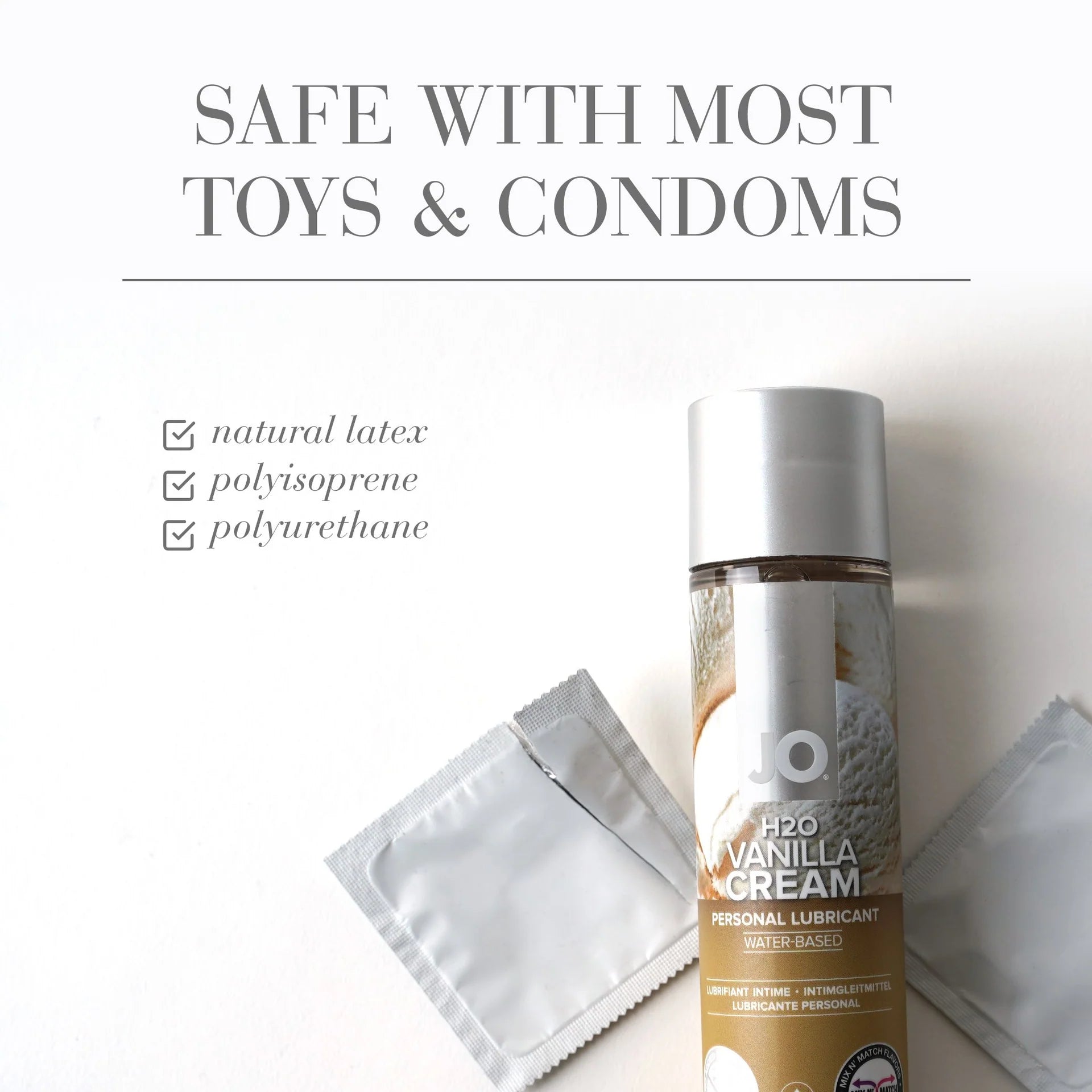 System Jo Peaches and Cream H20 Peachy Lips 120ml Plus FREE H2O Vanilla Cream Lubricant 30ml Lubricants and Lotions
