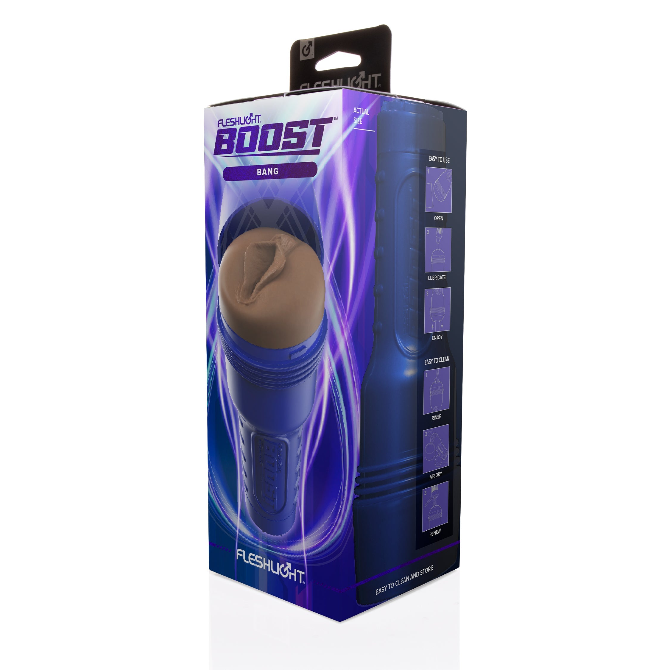 Fleshlight Boost Bang Realistic Pleasure Male Masturbator Masturbators and Strokers