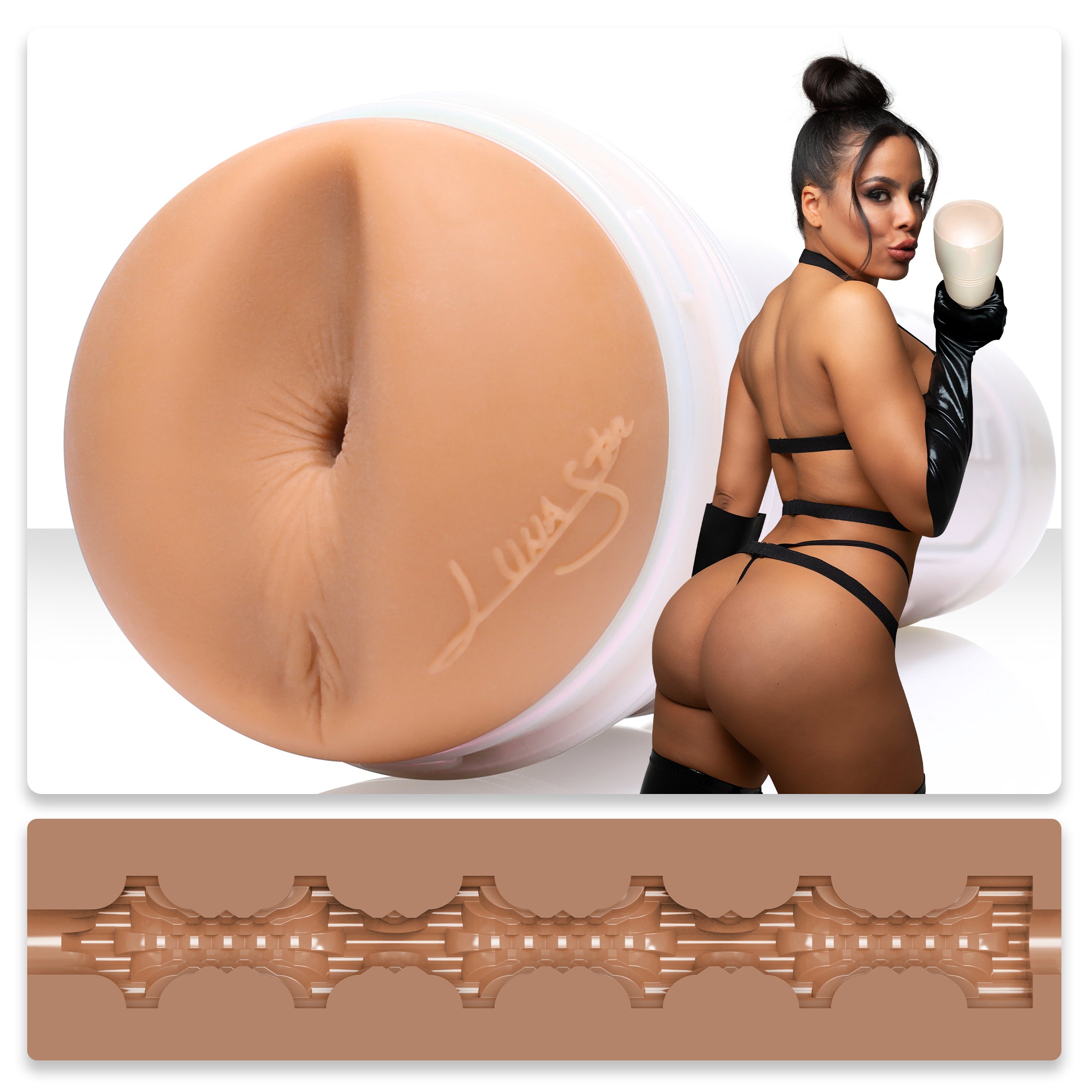 Fleshlight Girls Luna Star Gleam Realistic Butt Male Stroker Realistic Butts And Vaginas