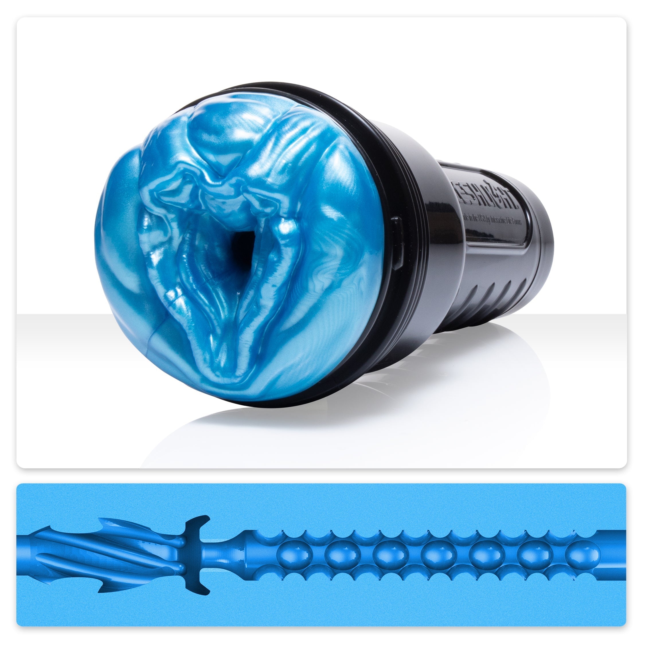 Fleshlight Freaks Alien Blue Metallic Male Masturbator Realistic Butts And Vaginas