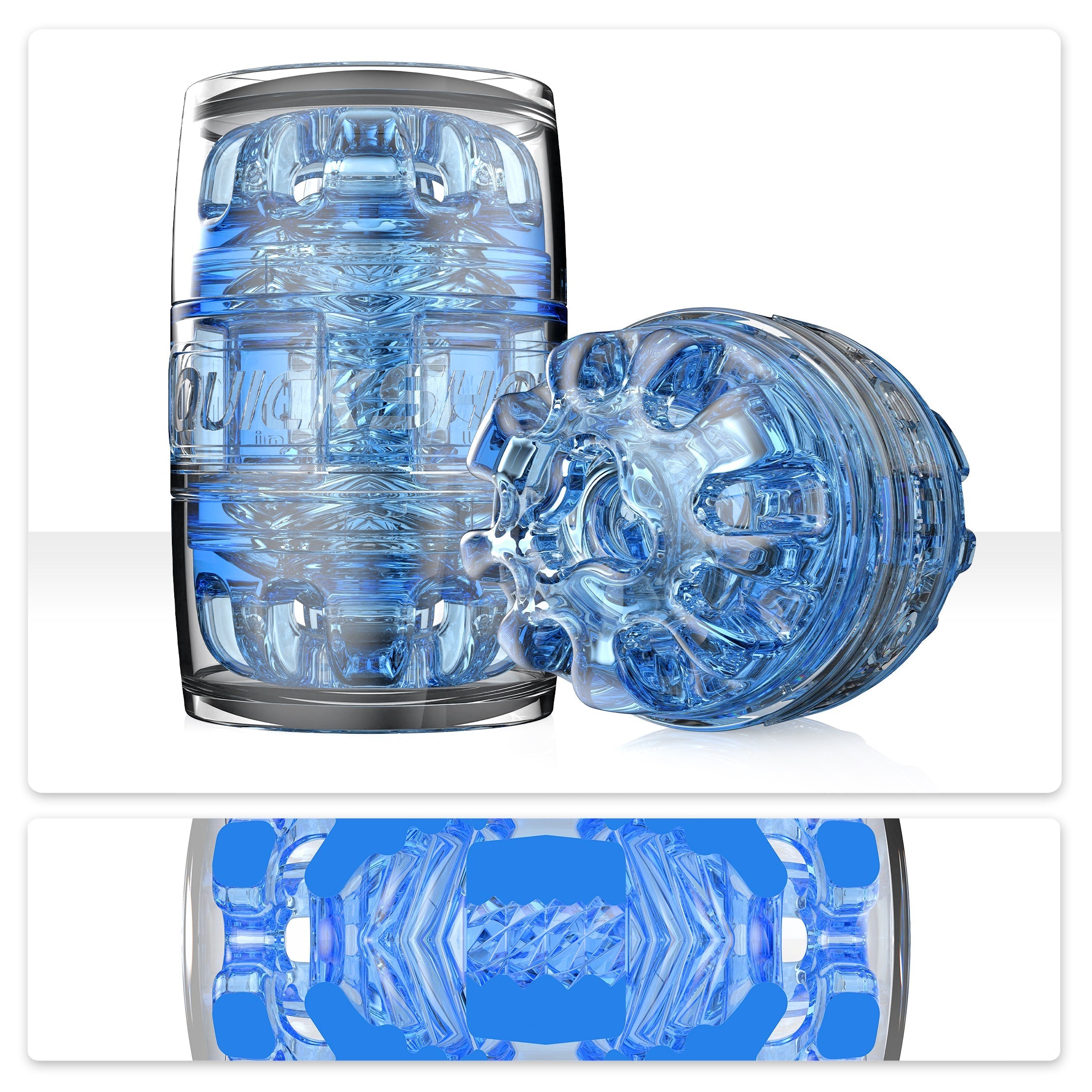 Fleshlight Quickshot Turbo Male Pleasure Stroker Blue Ice Masturbators and Strokers