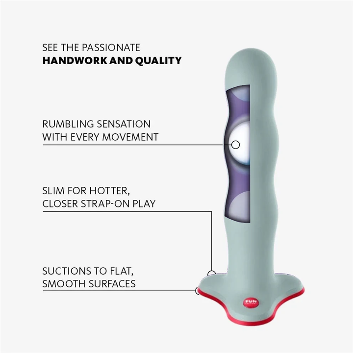 Fun Factory BOUNCER Waterproof Silicone Dildo Non-Realistic Dildos
