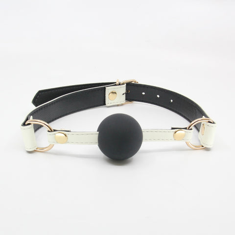 Love In Leather Glow in the Dark Gag With Ball - Bondage Gags and Bits