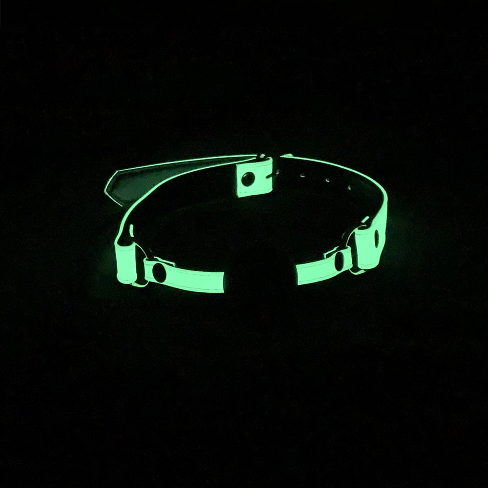 Love In Leather Glow in the Dark Gag With Ball Bondage Gags and Bits