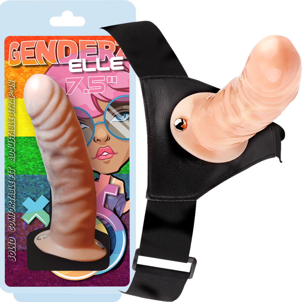 Genderz Elle Realistic Suction Cup Dildo 7.5 Inch Flesh Realistic Dildos