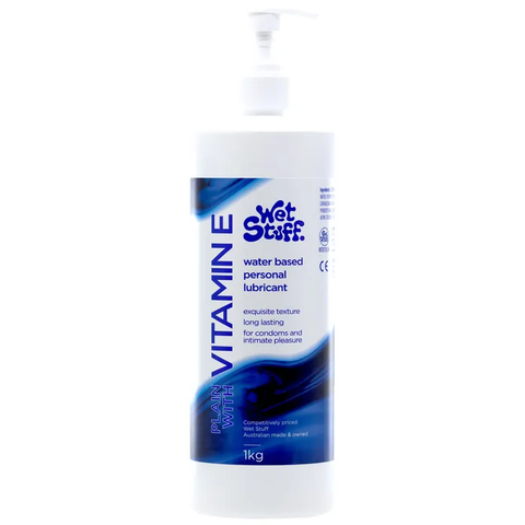 Wet Stuff With Vitamin E Lubricant Pump Top - Water Based Lubes