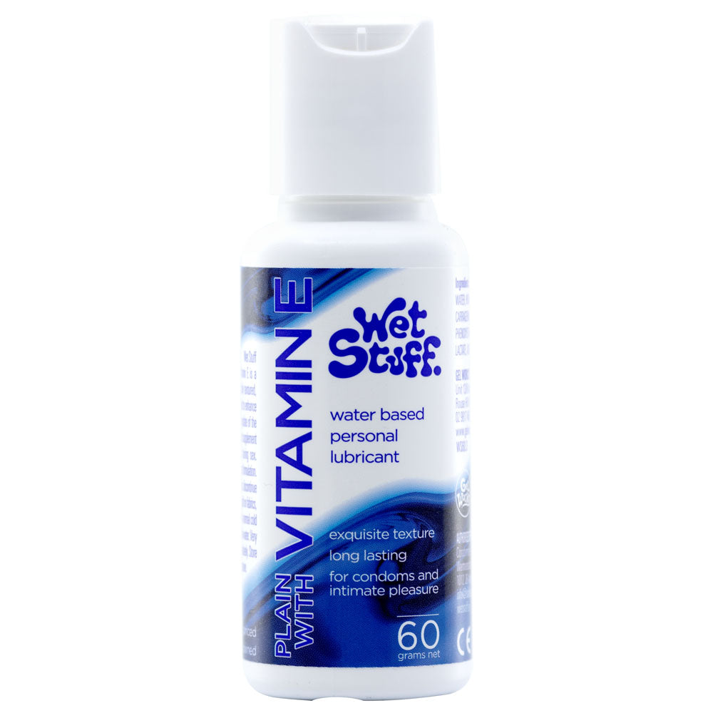 Wet Stuff Plain Water Based Lubricant With Vitamin E 60g Water Based Lubes