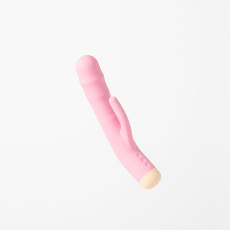 Girls Get Off DeeDee USB Rechargeable Thrusting Rabbit Vibe Pink Rabbit Vibrators