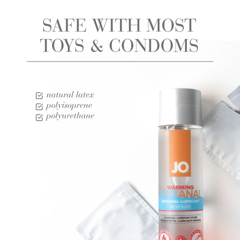 JO Anal H2O Warming Water Based Personal Lubricant - Water Based Lubes