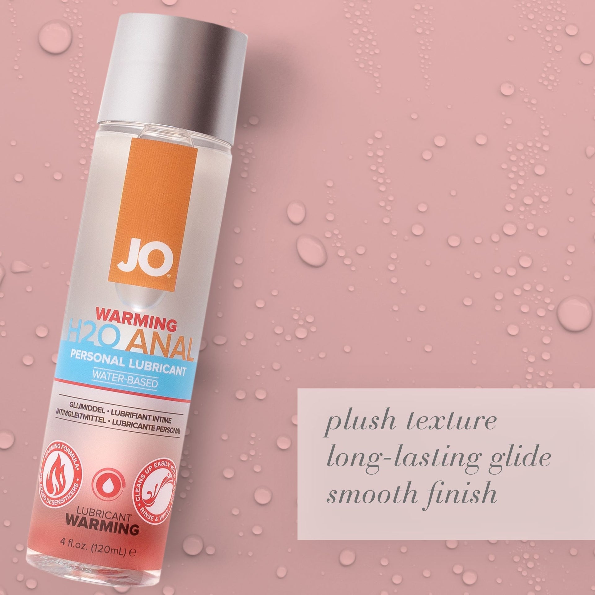 JO Anal H2O Warming Water Based Personal Lubricant Water Based Lubes