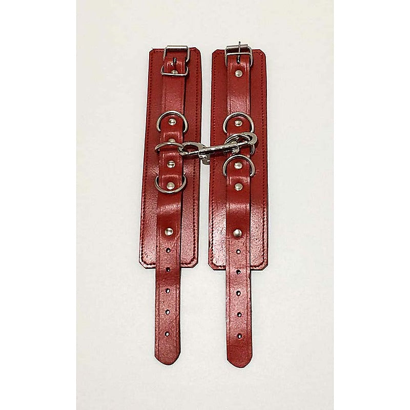 Luxurious Leather Ankle Restraints by Hell's Couture - Cuffs and Restraints