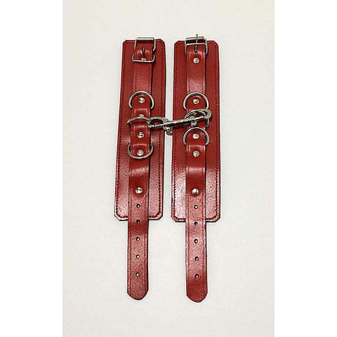 Luxurious Leather Ankle Restraints by Hell's Couture - Cuffs and Restraints
