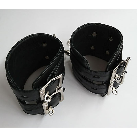 NY Bondage Club Leather Ankle Cuffs - Cuffs and Restraints
